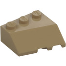 LEGO Mørk beige Kile 3 x 3 Venstre (42862)