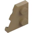 LEGO Dark Tan Wedge Plate 2 x 2 Wing Left (24299)