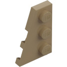 LEGO Mørk beige Kile Plate 2 x 3 Vinge Venstre (43723)