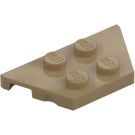 LEGO Tan Foncé Pièce de monnaie assiette 2 x 4 (51739)