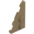 LEGO Dark Tan Wedge Plate 2 x 4 Wing Left (65429)