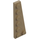 LEGO Dark Tan Wedge Plate 2 x 6 Right (78444)