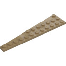 LEGO Tan Foncé Pièce de monnaie assiette 3 x 12 Aile Droite (47398)