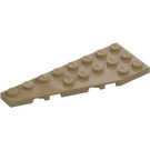 LEGO Dark Tan Wedge Plate 3 x 8 Wing Left (50305)