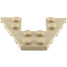 LEGO Dunkel Beige Keil Platte 4 x 6 mit 2 x 2 Ausgeschnitten (29172 / 47407)
