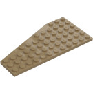 LEGO Dark Tan Wedge Plate 6 x 12 Wing Right (30356)