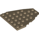 LEGO Dark Tan Wedge Plate 7 x 6 with Stud Notches (50303)
