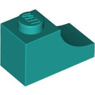 LEGO Donker Turquoise Boog 1 x 2 Omgekeerd (78666)