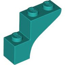LEGO Donker Turquoise Boog 1 x 3 x 2 (88292)