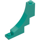 LEGO Donker turquoise Boog 1 x 5 x 4 Omgekeerd (4294 / 30099)