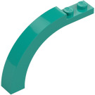 LEGO Dark Turquoise Arch 1 x 6 x 3.3 with Curved Top (6060 / 30935)