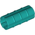 LEGO Turquoise Foncé Essieu Connecteur (Strié avec trou en 'x') (6538)