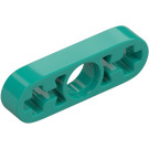 LEGO Donker turquoise Balk 3 x 0.5 Dun met As Gaten (6632 / 65123)