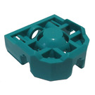 LEGO Donker turquoise Blokje Connector met Kogelgewricht (32172)