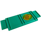 LEGO Turquoise foncé Book Charnière 16 x 16 Charnière avec Feuilles, Capybara Autocollant (65200)