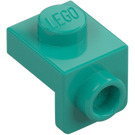 LEGO Donker turquoise Beugel 1 x 1 met 1 x 1 Plaat Beneden (36841)