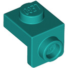 LEGO Donker Turquoise Beugel 1 x 1 met 1 x 1 Plaat Beneden (36841)