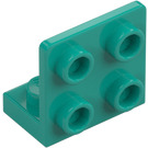 LEGO Dark Turquoise Bracket 1 x 2 - 2 x 2 Up (99207)