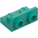 LEGO Donker turquoise Beugel 1 x 2 met 1 x 2 Omhoog (99780)