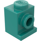 LEGO Dark Turquoise Brick 1 x 1 with Headlight (4070 / 30069)