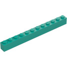 LEGO Dark Turquoise Brick 1 x 12 (6112)