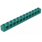 LEGO Donker Turquoise Steen 1 x 12 met Gaten (3895)