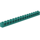 LEGO Dark Turquoise Brick 1 x 16 with Holes (3703)