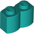 LEGO Donker Turquoise Steen 1 x 2 Log (30136)