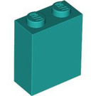 LEGO Dark Turquoise Brick 1 x 2 x 2 with Inside Stud Holder (3245)