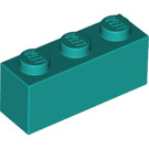LEGO Turquoise foncé Brique 1 x 3 (3622 / 45505)