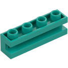 LEGO Tmavě tyrkysová Kostka 1 x 4 s drážkou (2653)