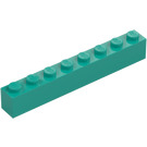 LEGO Tmavě tyrkysová Kostka 1 x 8 (3008)