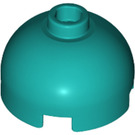 LEGO Turquoise foncé Brique 2 x 2 Rond avec Dome Haut (Goujon de sécurité, support d'essieu) (3262 / 30367)