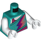 LEGO Donker turquoise konijn Dancer Minifiguur Torso (973 / 76382)