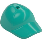 LEGO Turquoise Foncé Casquette avec Court Incurvé Bill avec Trou sur Haut (11303)