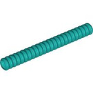 LEGO Donker turquoise Gegolfd Slang 6.4 cm (8 Noppen) (22516 / 23039)