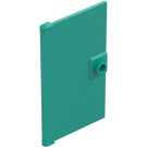 LEGO Donker turquoise Deur 1 x 4 x 6 met Nop Handvat (35291 / 60616)