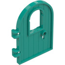 LEGO Donker turquoise Deur 1 x 4 x 6 met Venster (64390)