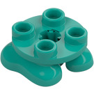 LEGO Donker turquoise Feet 2 x 2 (66858)