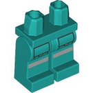 LEGO Dark Turquoise Female Ambulance Driver Minifigure Hips and Legs (73200 / 105287)