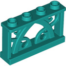 LEGO Turquoise foncé Clôture 1 x 4 x 2 (19121)