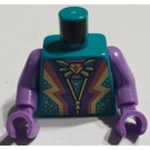 LEGO Dark Turquoise Flying Unicorn Singer Torso (973)