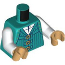LEGO Turquoise foncé Flynn Rider Minifig Torse (973 / 76382)