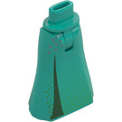 LEGO Dark Turquoise Friends Hip with Long Skirt with Light Green (Thin Hinge) (36187 / 106644)