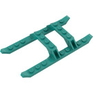 LEGO Turquoise foncé Helicopter Landing Skids 12 x 6 (30248 / 40939)