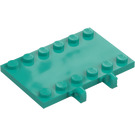 LEGO Dark Turquoise Hinge Plate 4 x 6 (65133)