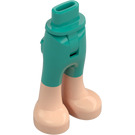 LEGO Donker turquoise Heup met Pants met Vleeskleur Feet (2277)