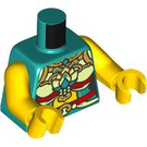 LEGO Donker Turquoise Musician Minifig Torso (973 / 76382)