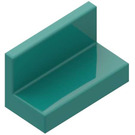 LEGO Donker turquoise Paneel 1 x 2 x 1 met vierkante hoeken (4865 / 30010)