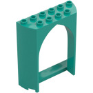 LEGO Dark Turquoise Panel 2 x 6 x 6.5 with Arch (35565)